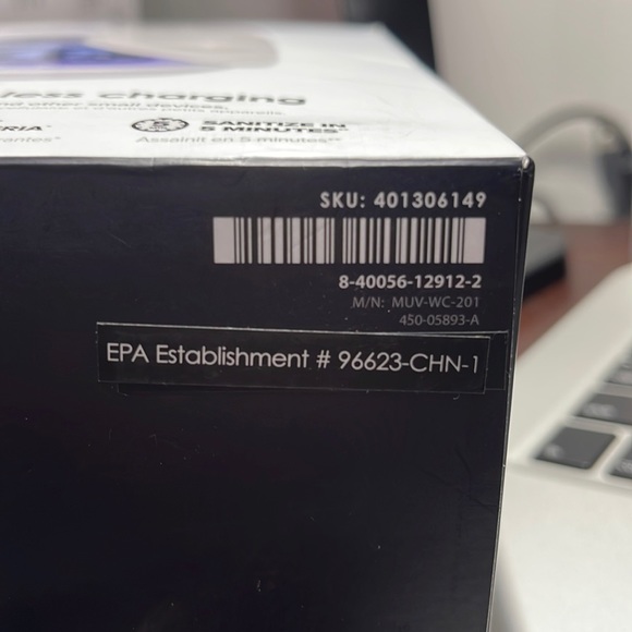 NIB Mophie UV Sanitizer with 10w Wireless Charging Lid - Picture 7 of 7